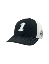 Chastain Busch gorra de malla ligera en blanco y negro