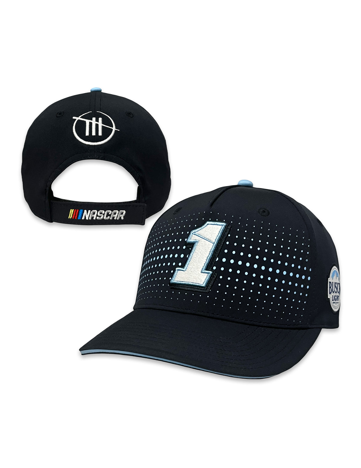 Chastain Busch gorra ligera con degradado en negro y azul