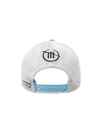 Chastain Busch Gorra de malla azul claro y blanca