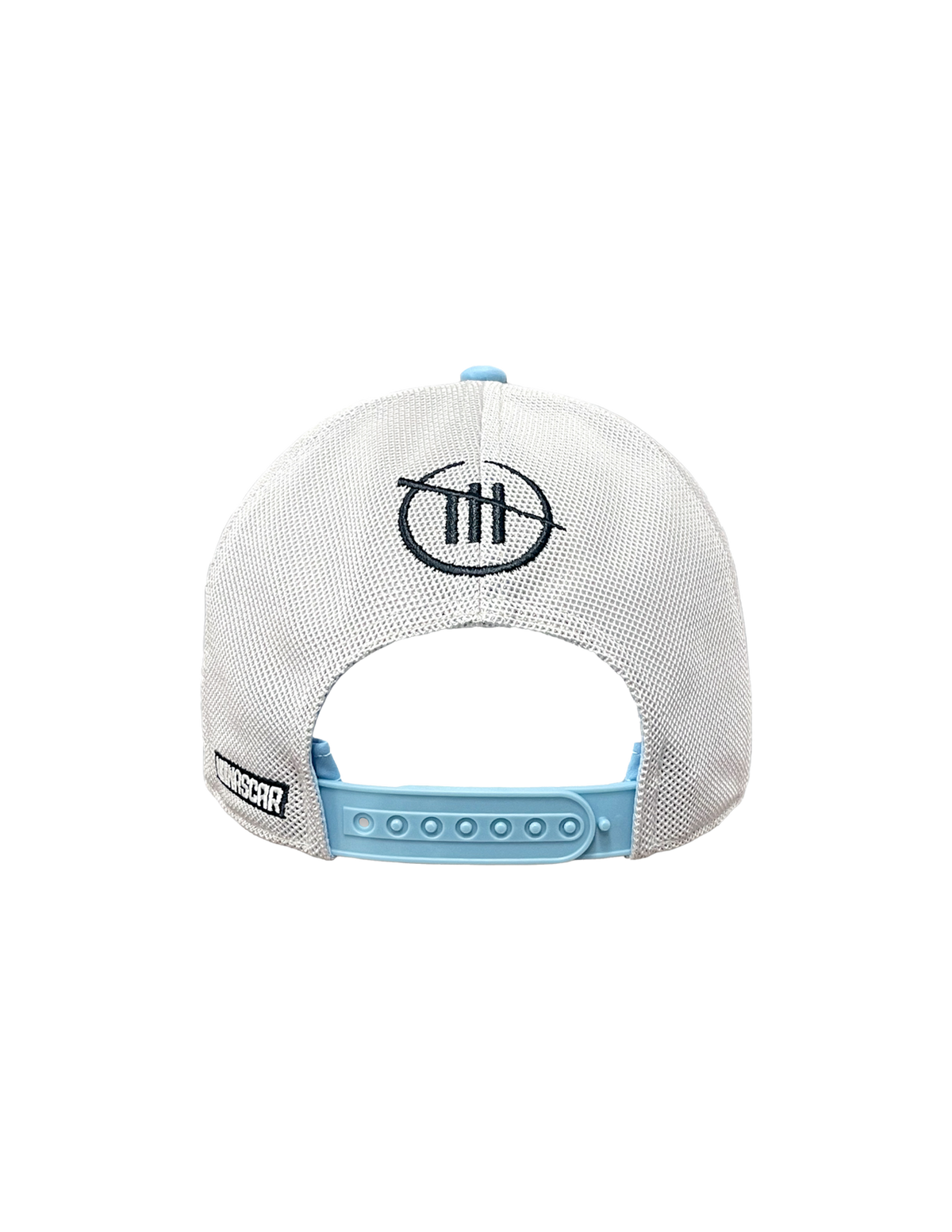 Chastain Busch Gorra de malla azul claro y blanca