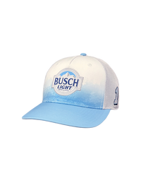 Casquette en maille bleu clair et blanche Chastain Busch