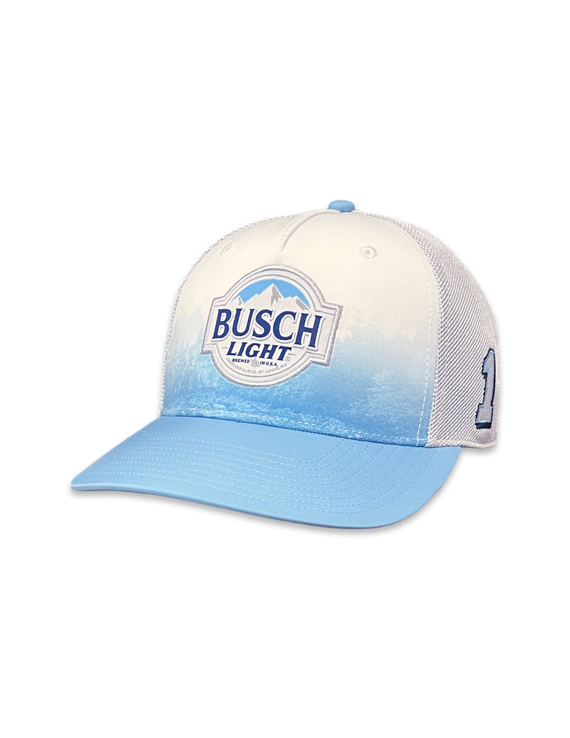 Casquette en maille bleu clair et blanche Chastain Busch