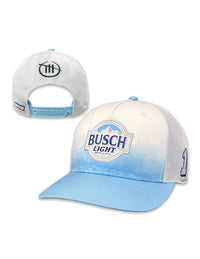 Chastain Busch Gorra de malla azul claro y blanca