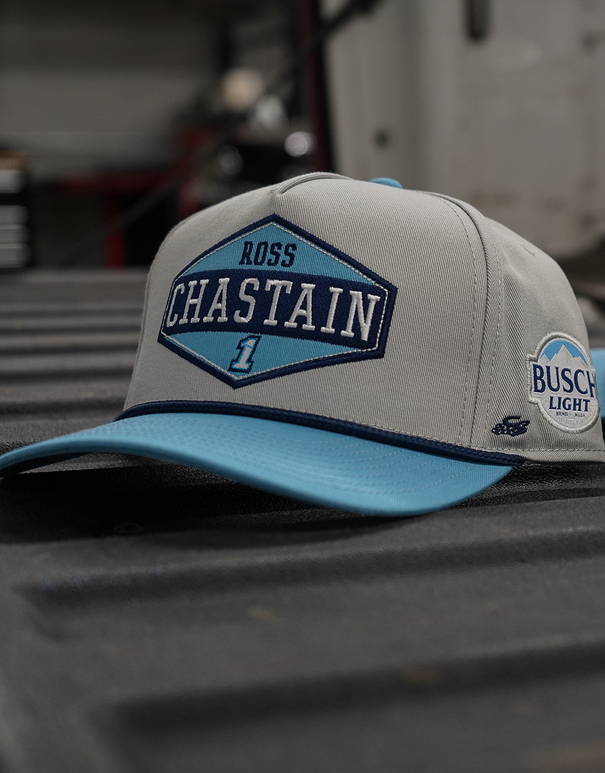 Ross Chastain #1 Busch Light Diamond Patch Snapback Hat