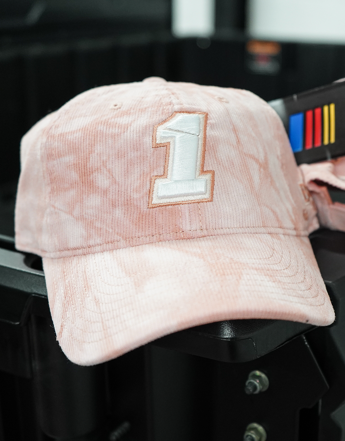 Ladies Pink Ross Chastain #1 Pink Tie Dye Corduroy Hat