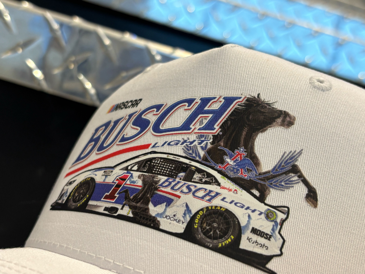 Ross Chastain #1 2025 Busch Light Retro Snapback Playoffs Hat