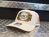 Ross Chastain #1 2025 Busch Light Camo White Snapback Hat