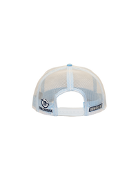 Ross Chastain #1 Busch Light White/Blue Mesh Snapback Hat