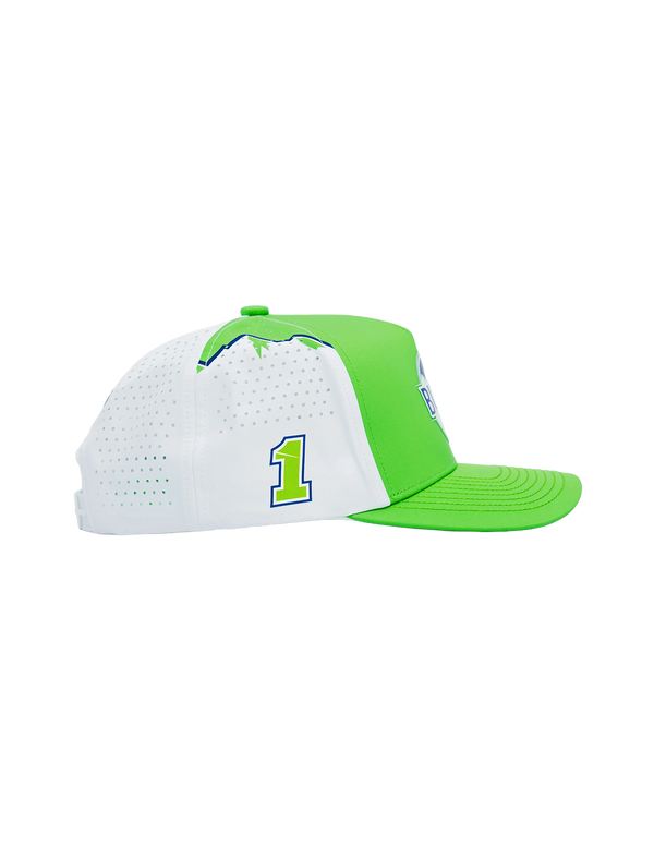 Ross Chastain #1 Busch Light Lime ICON Snapback Hat by Locked Down