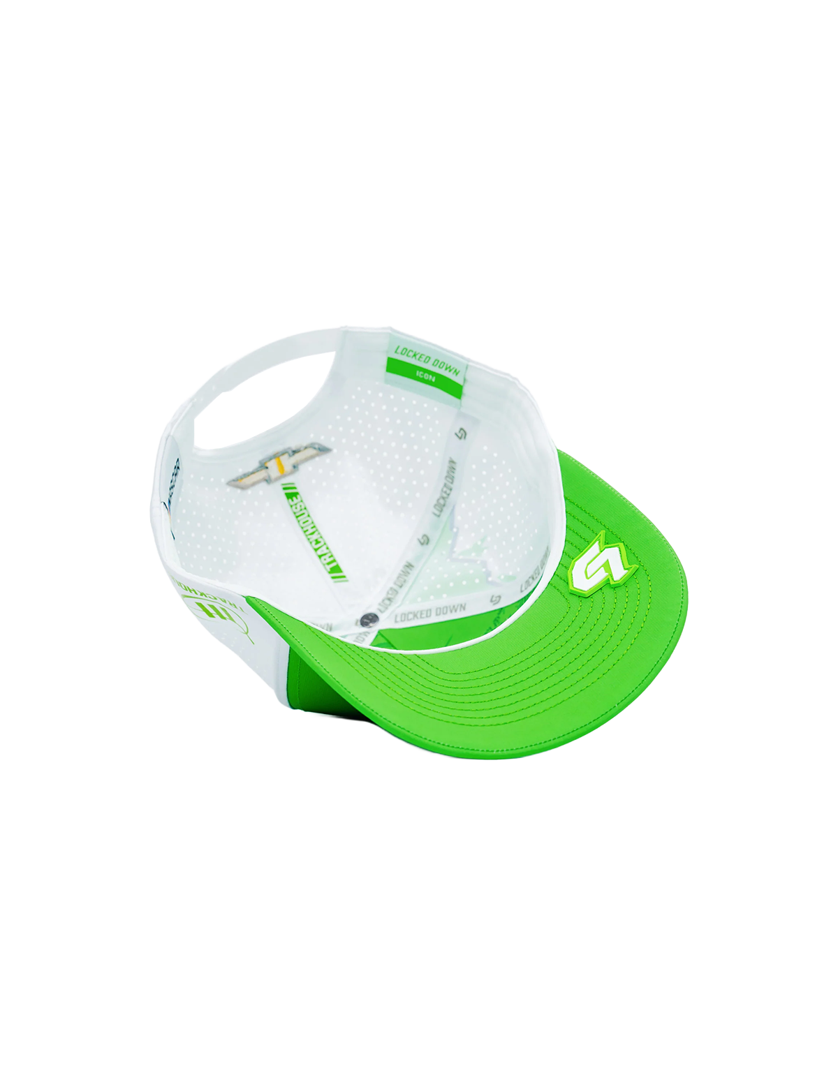 Ross Chastain #1 Busch Light Lime ICON Snapback Hat by Locked Down