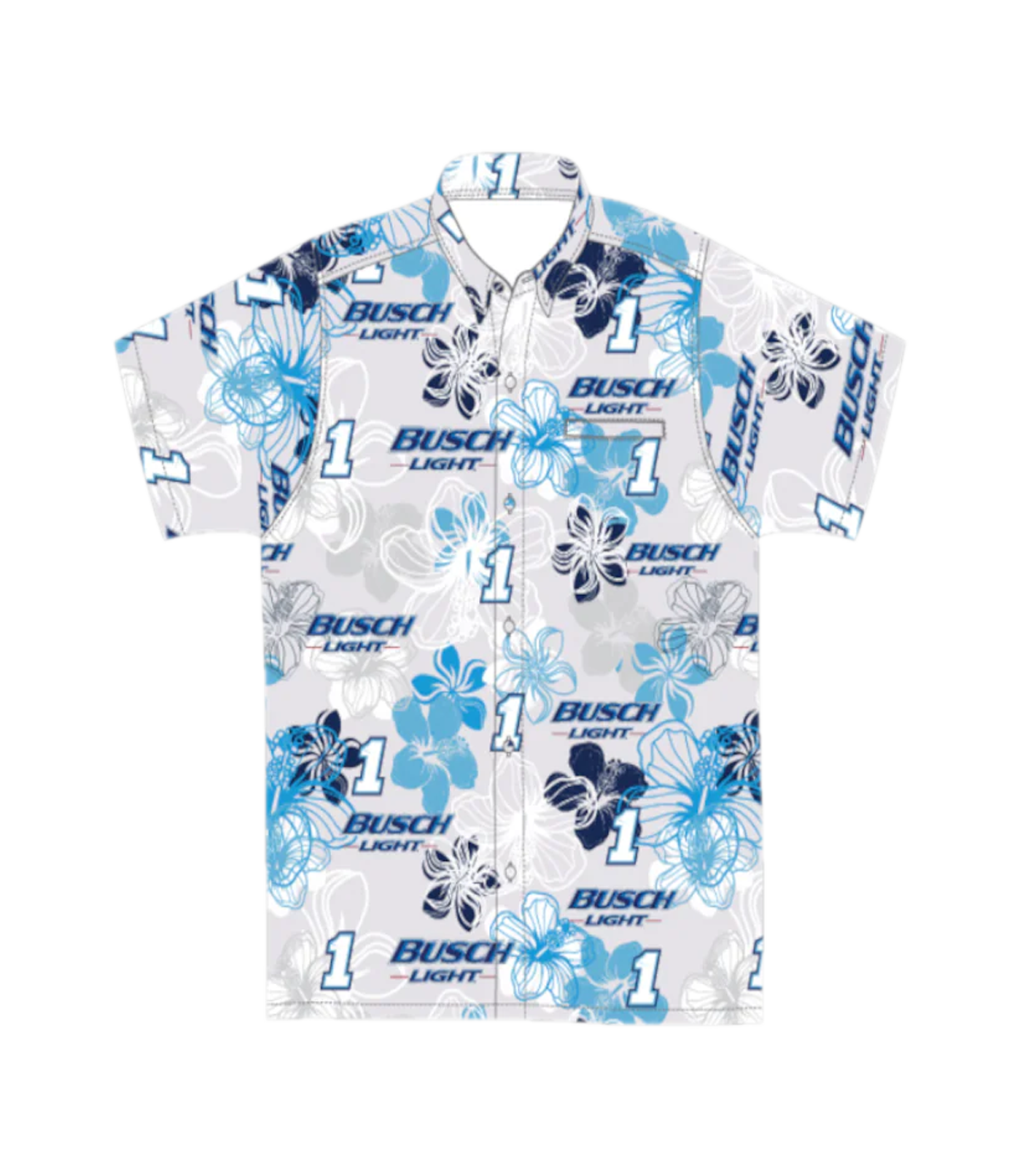 Ross Chastain #1 Busch Light Hawaiian Shirt