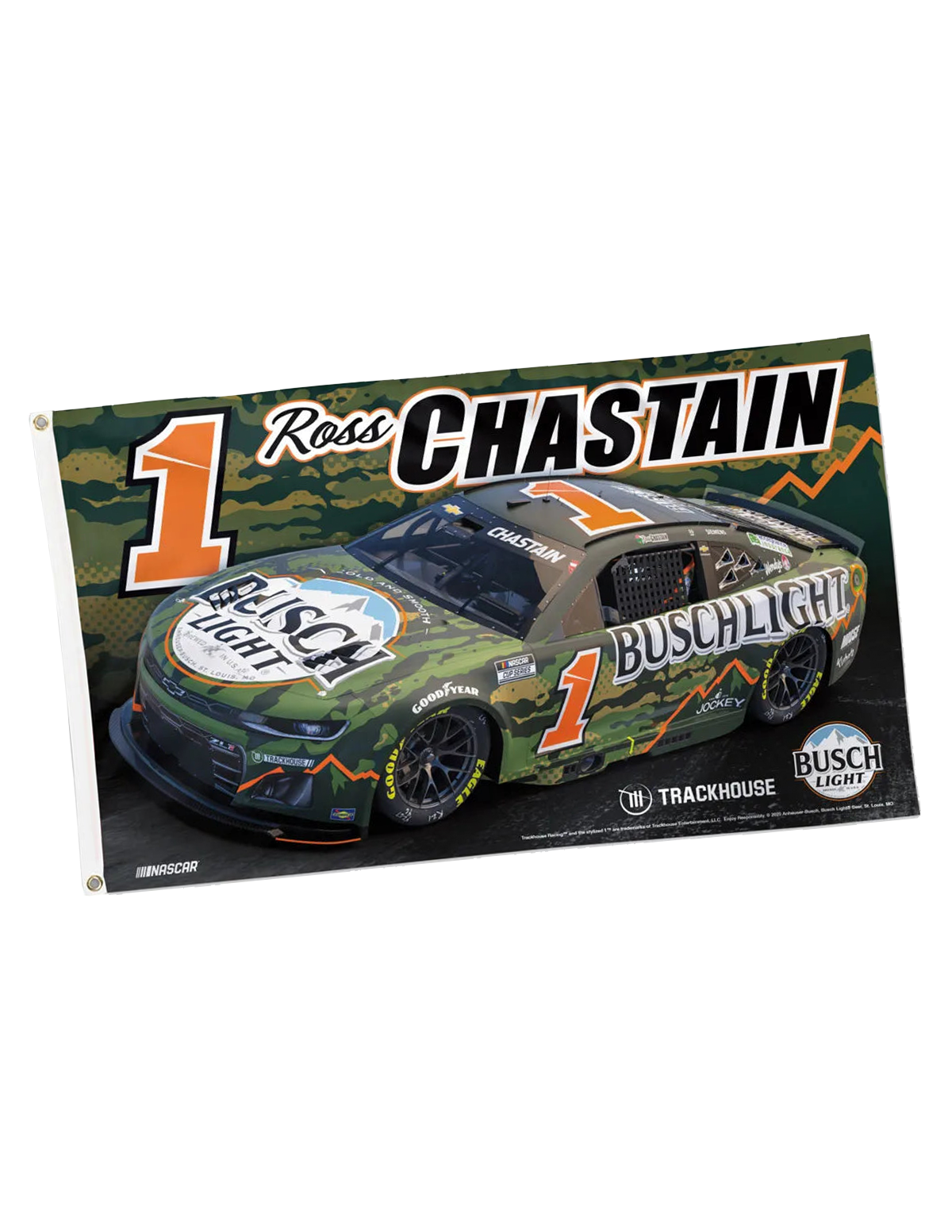 Chastain 2025 Busch Light 3x5 CAMO Flag