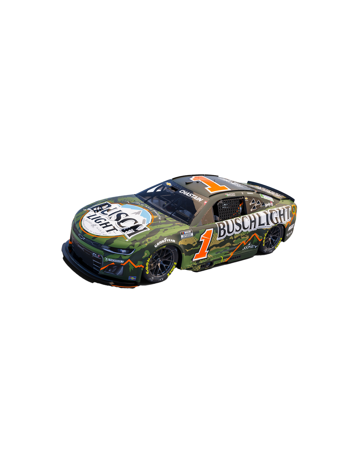 Ross Chastain #1 2025 Busch Camo 1:24 Diecast *PREORDER*