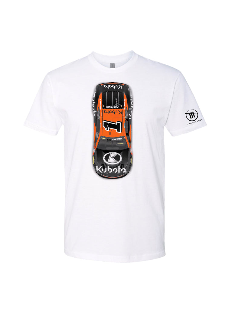 Ross Chastain Kubota Car T-Shirt - Limited Quantity Available