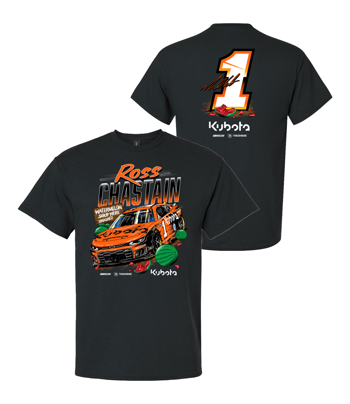 Ross Chastain #1 Kubota "Watermelon Smashed Here T-Shirt