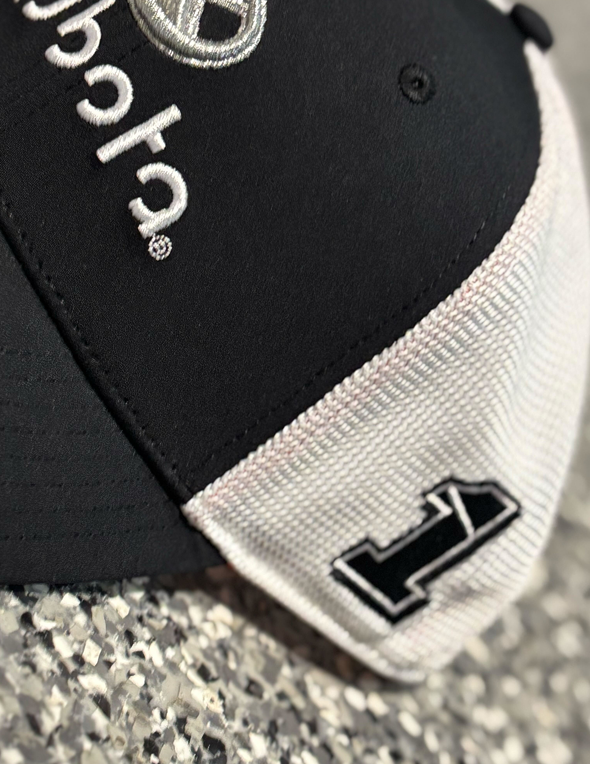 Chastain Kubota Black & White Mesh Snapback