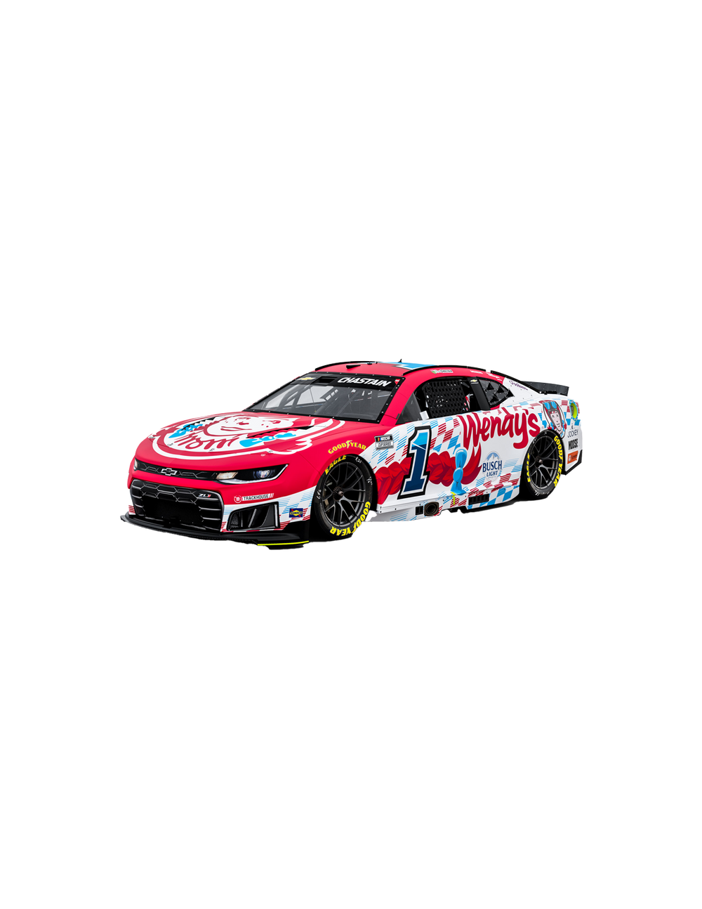 Ross Chastain #1 2026 Wendy's 1:24 Diecast *PREORDER* – Trackhouse