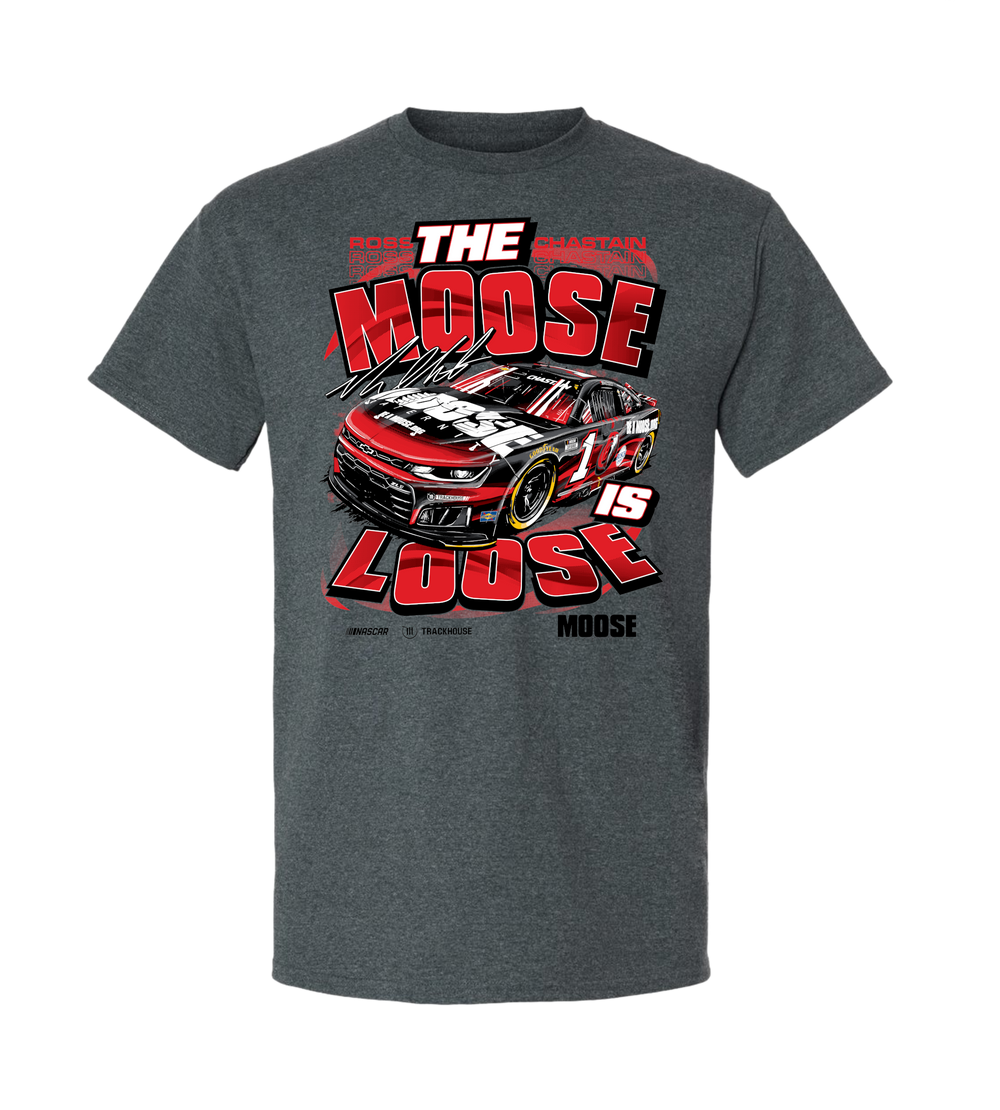 Ross Chastain #1 “The Moose Is Loose” T-Shirt – Trackhouse