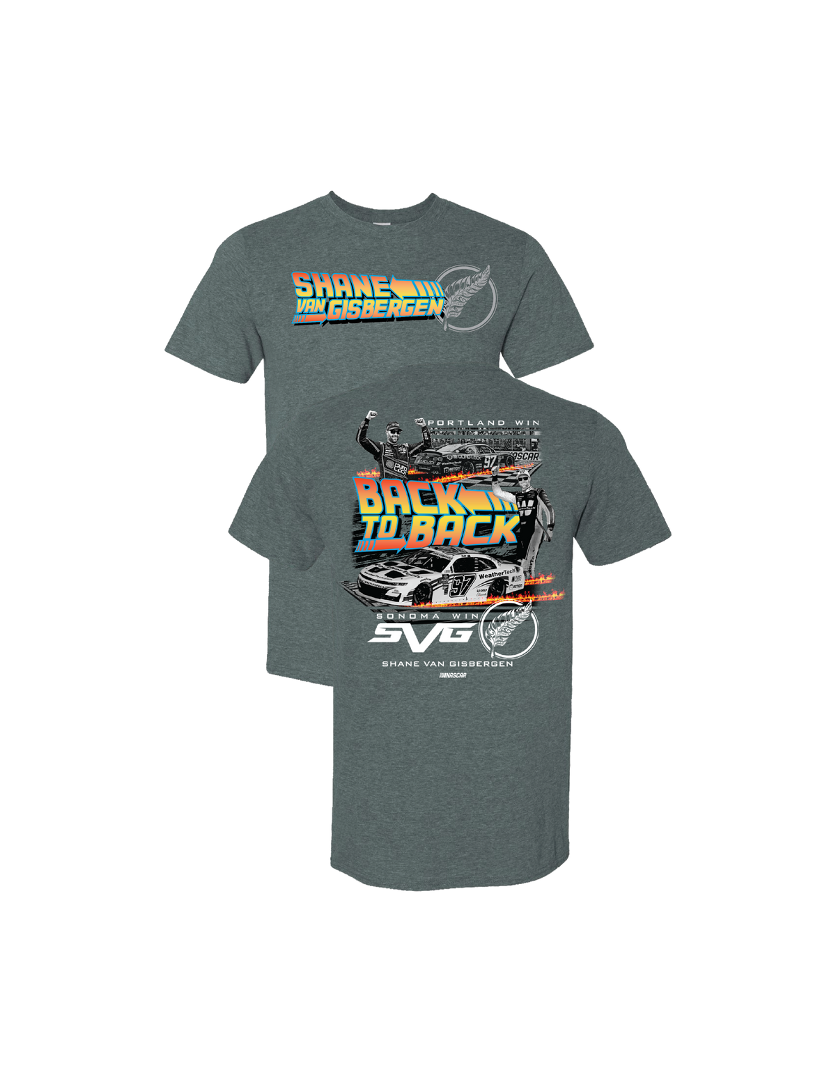 Shane Van Gisbergen #97 BACK-TO-BACK WIN! T-shirt - limited quantities