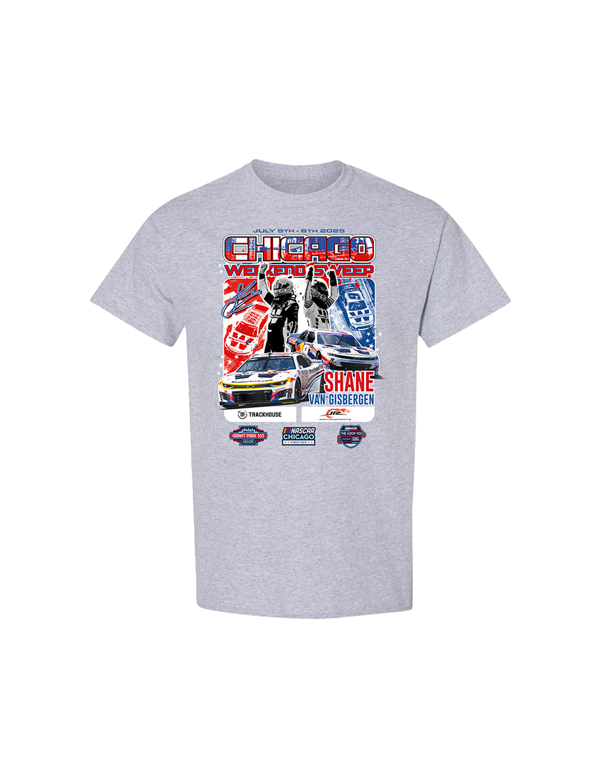 Shane van Gisbergen #88/#9 Chicago DUAL WIN T-Shirt