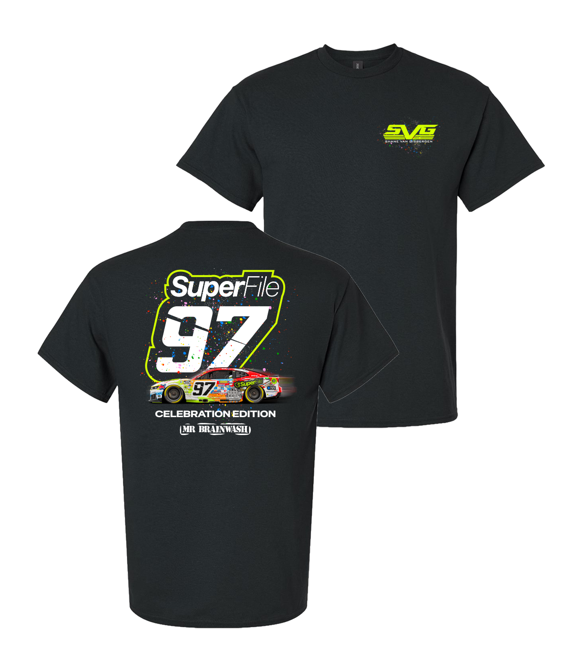Shane van Gisbergen #97 SuperFile x Mr. Brainwash Celebration Edition Limited T-Shirt