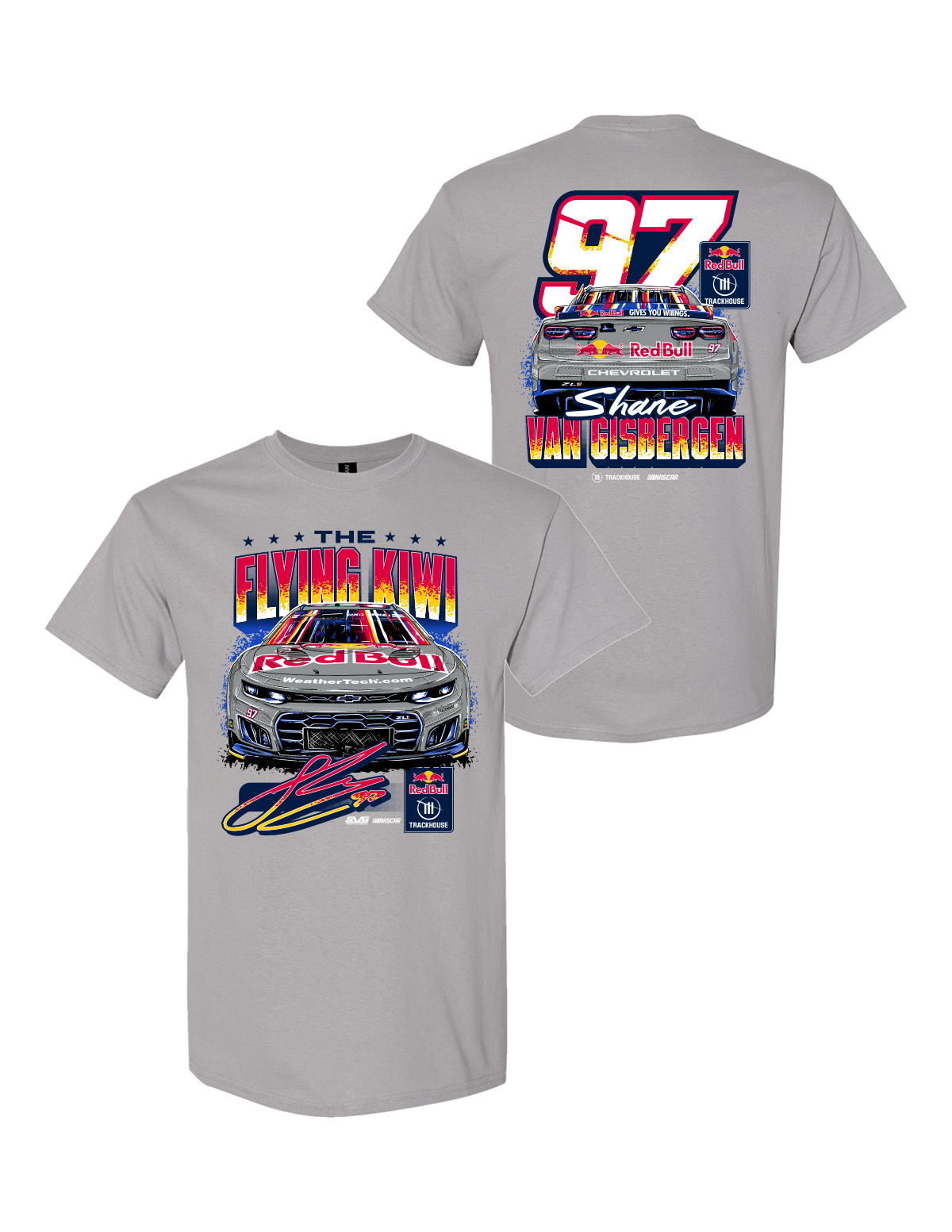 Shane van Gisbergen #97 San Diego Red Bull "Flying Kiwi" T-Shirt