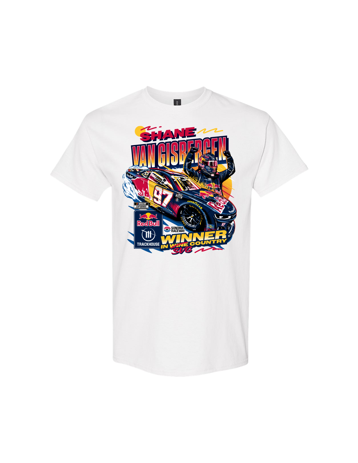 Shane van Gisbergen #97 2026 Red Bull Sonoma WIN T-Shirt (Pre-Order)