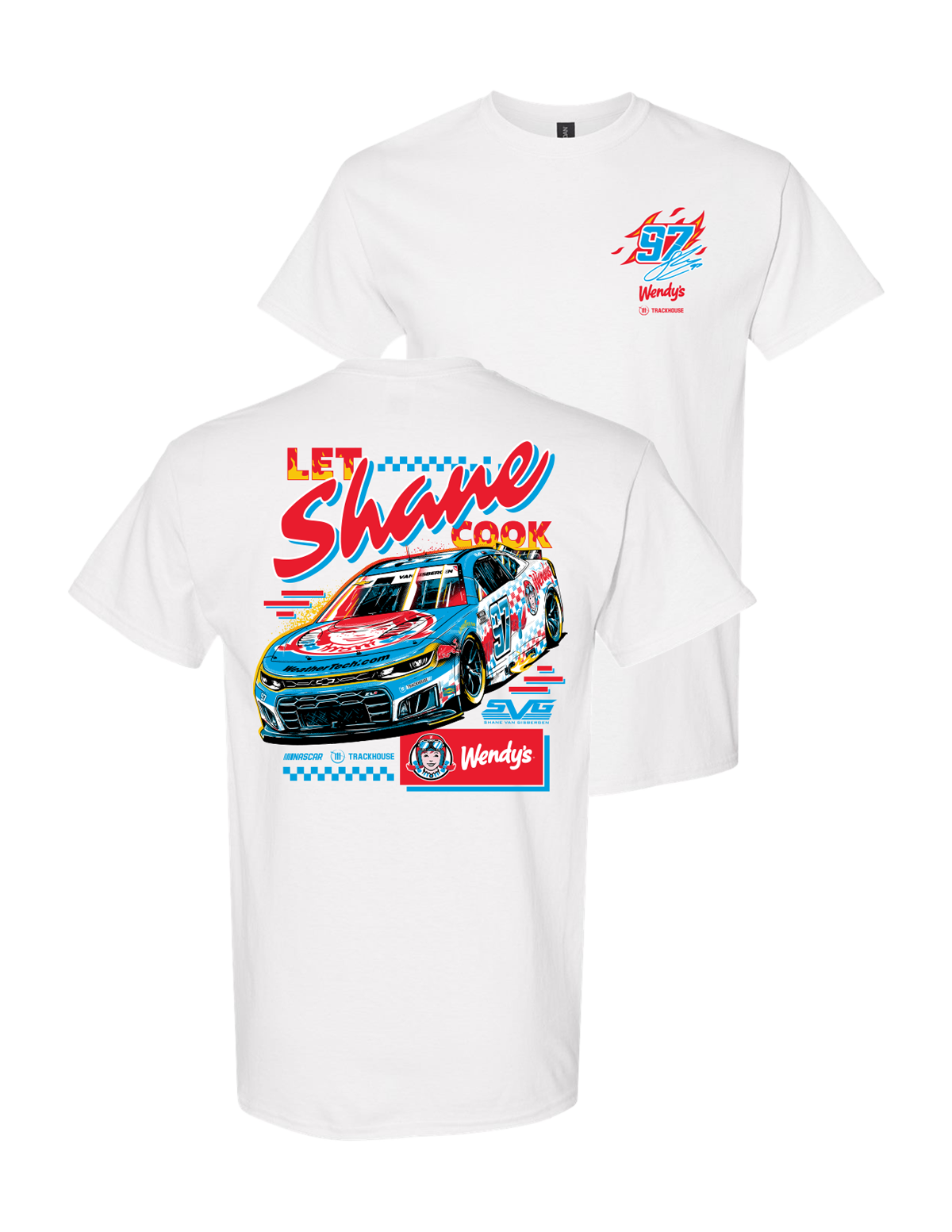 Shane van Gisbergen #97 2026 Wendy's "Let Shane Cook" T-Shirt