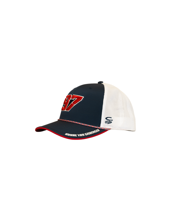 Shane van Gisbergen #97 Navy/White Mesh Snapback Hat