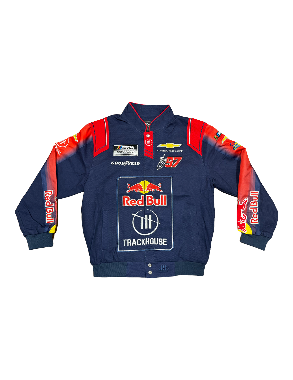 Shane van Gisbergen #97 Trackhouse x Red Bull Full-Snap Twill Racing Jacket