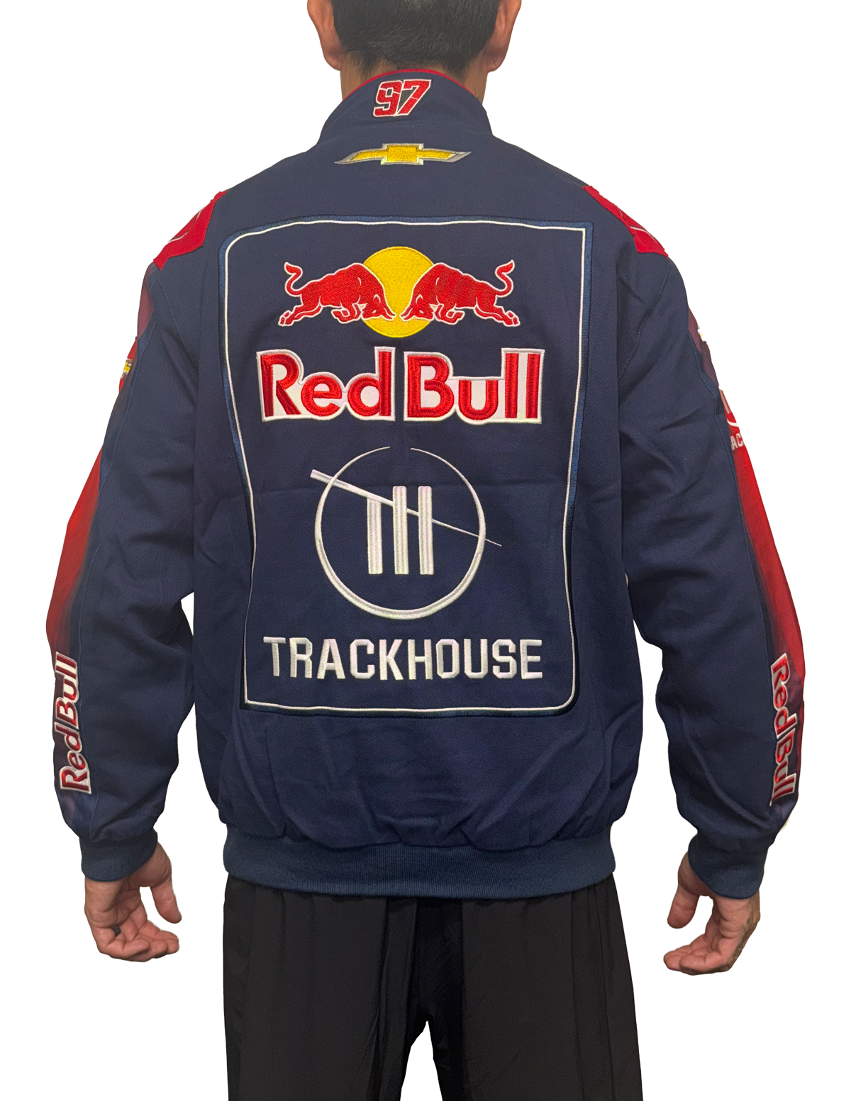 Shane van Gisbergen #97 Trackhouse x Red Bull Full-Snap Twill Racing Jacket