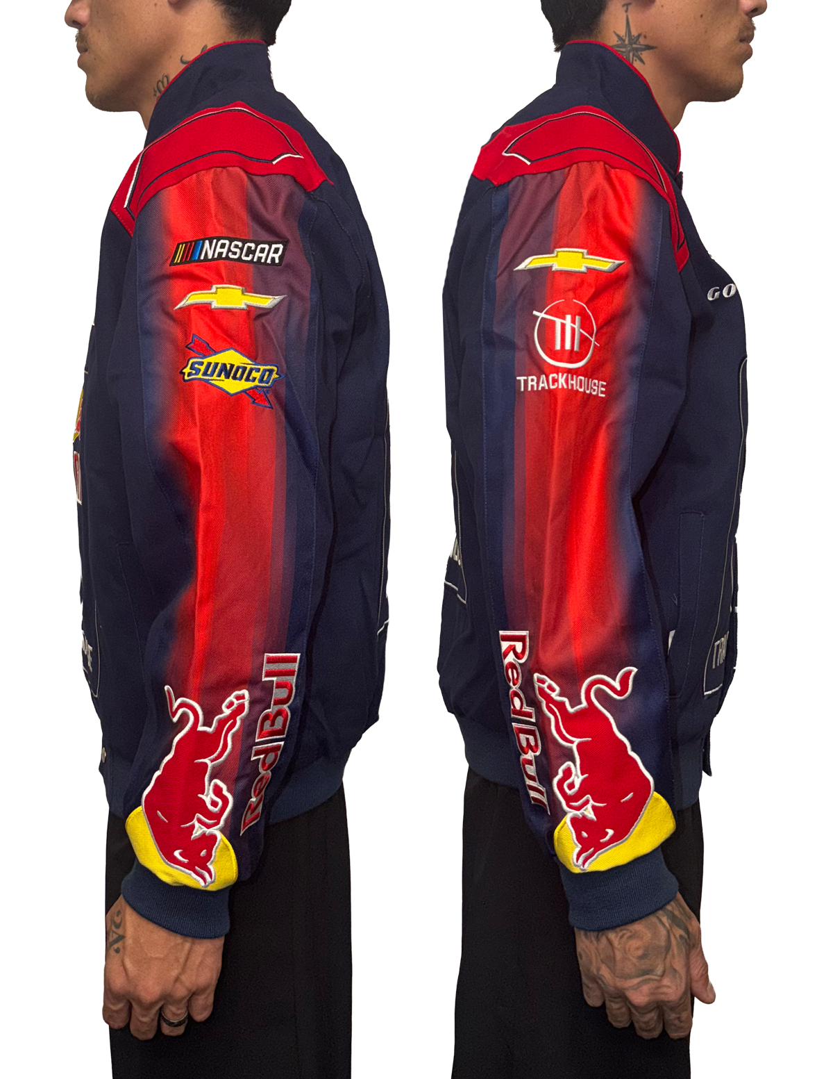 Shane van Gisbergen #97 Trackhouse x Red Bull Full-Snap Twill Racing Jacket