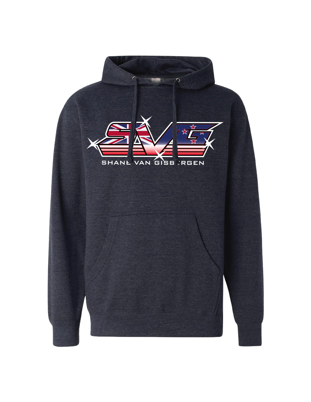 SVG New Zealand Flag Logo Hoodie