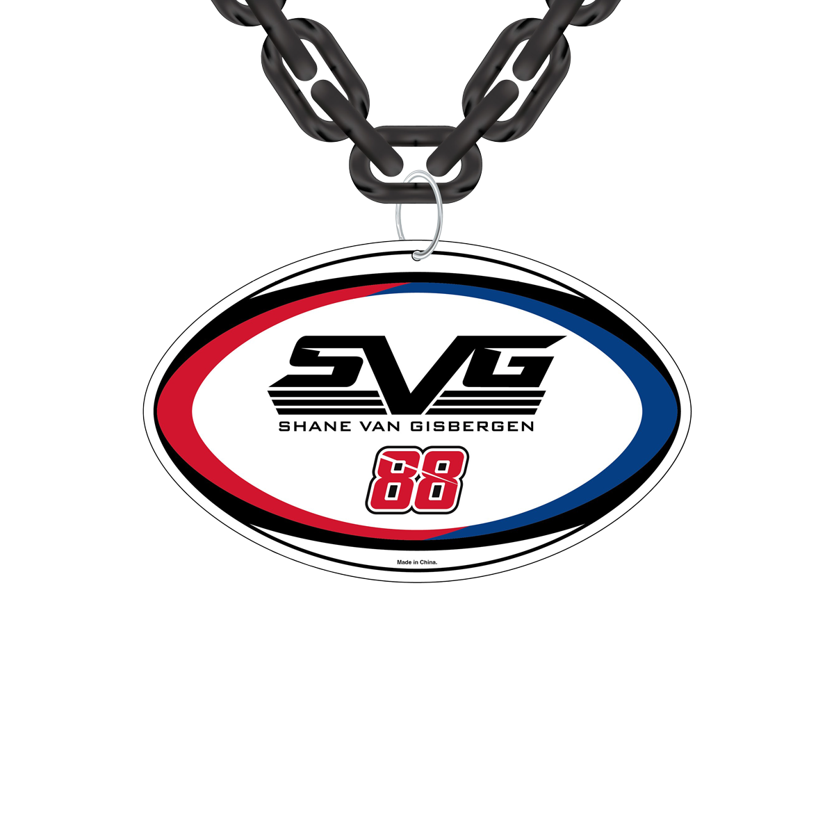 SVG Big Chain Rugby Pendant