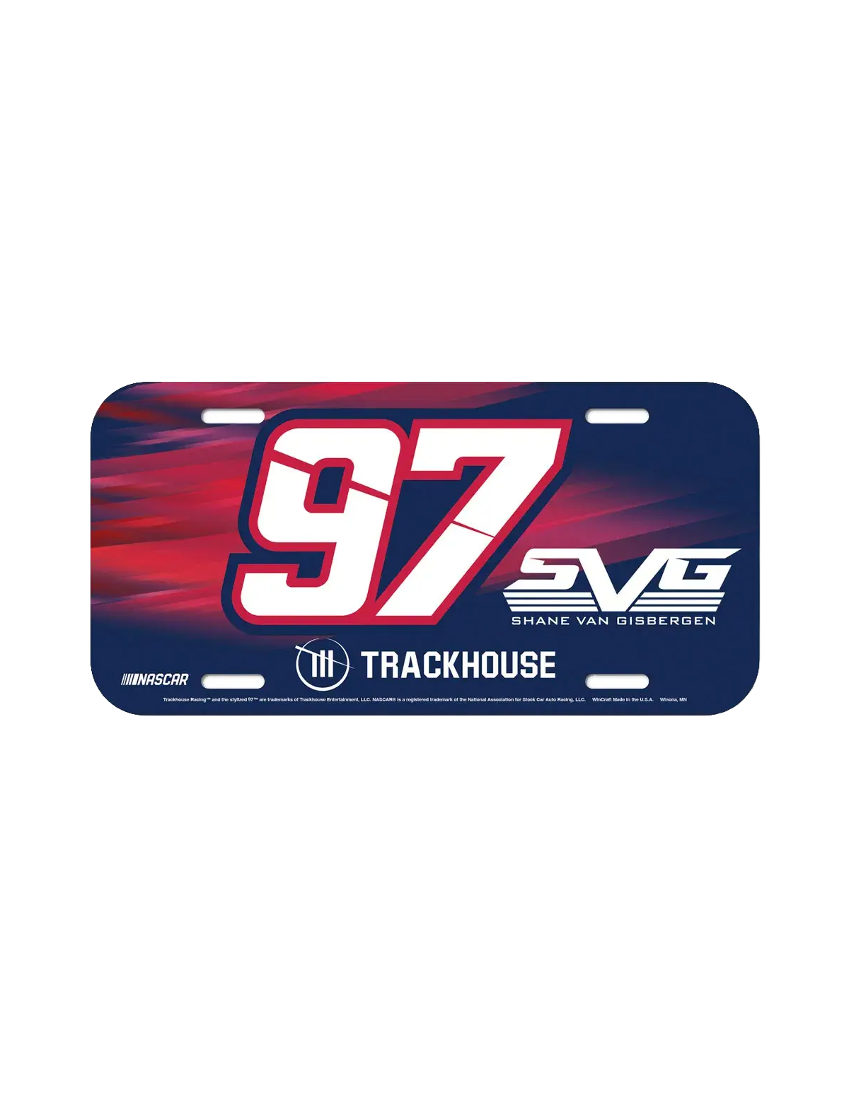 Shane van Gisbergen #97 Plastic License Plate
