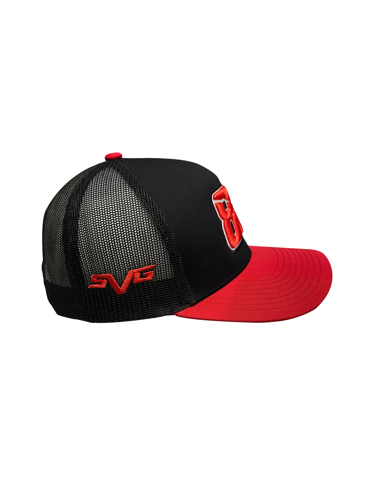 Shane Van Gisbergen #88 2025 Cup Series Black/Red Trucker Hat