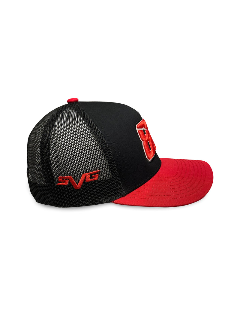 Shane Van Gisbergen ***2025 Cup Series #88*** Black/Red Trucker Hat