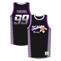 Tootsies Black Basketball Jersey