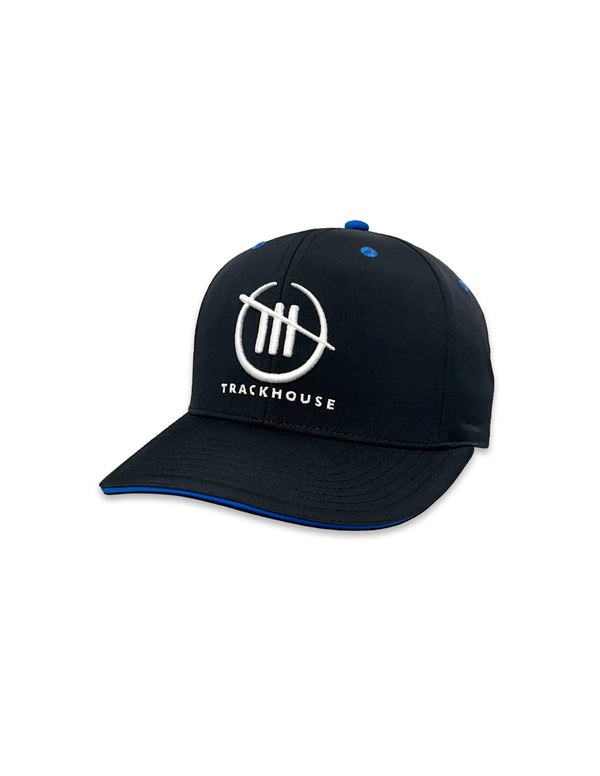 Trackhouse Black & Blue Sandwich Bill Velcro Cap