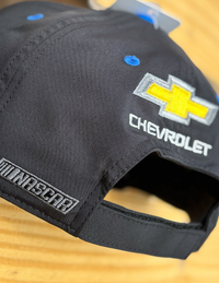 Trackhouse Black & Blue Sandwich Bill Velcro Cap