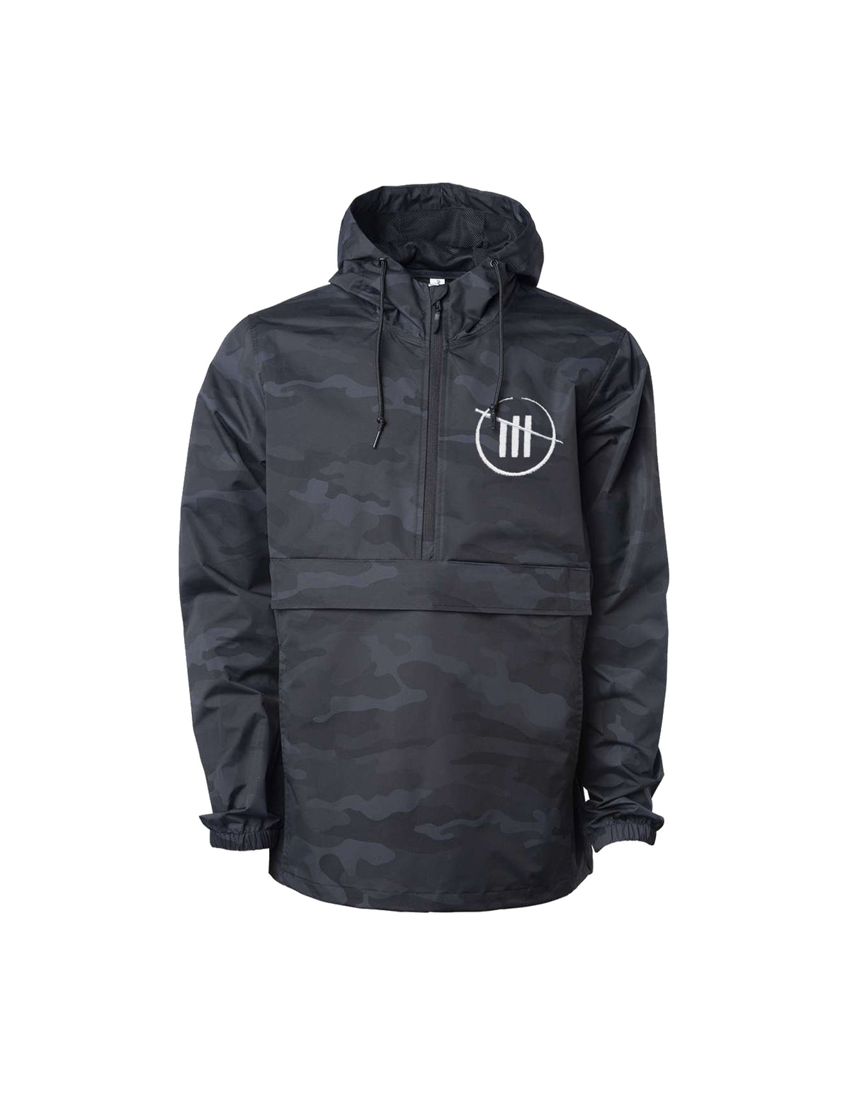 Trackhouse Anorak chaqueta de camuflaje negra