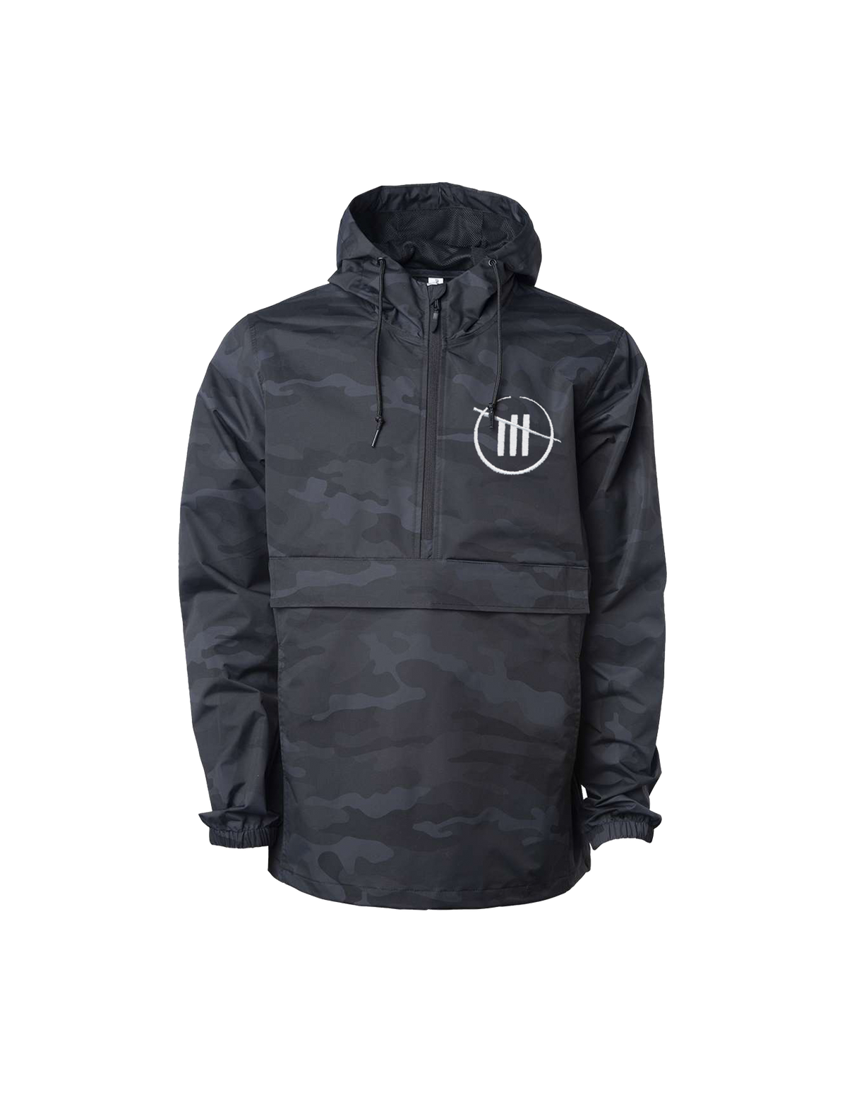 Trackhouse Anorak chaqueta de camuflaje negra