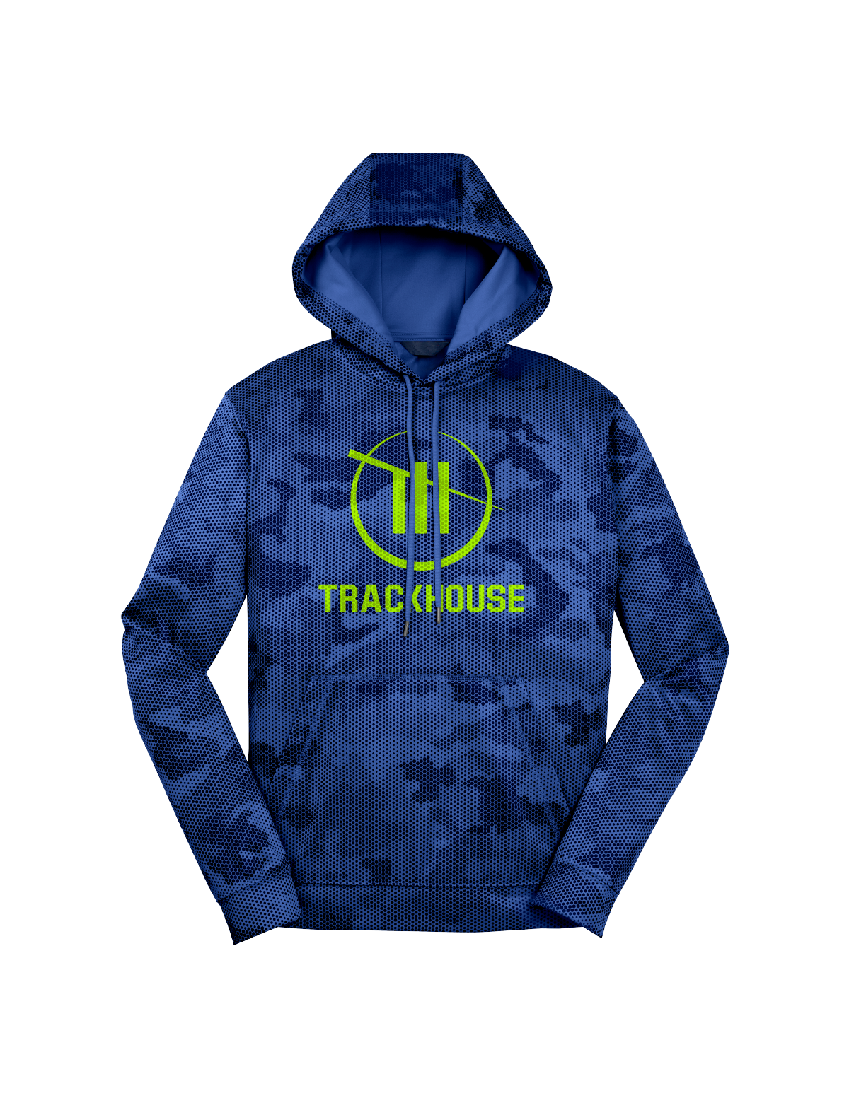 Trackhouse Blue Camo Hex Hoodie