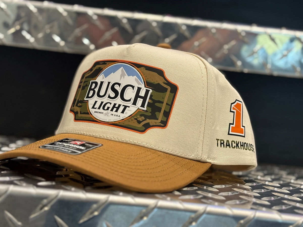 Ross Chastain #1 2025 Busch Light Camo Snapback Hat