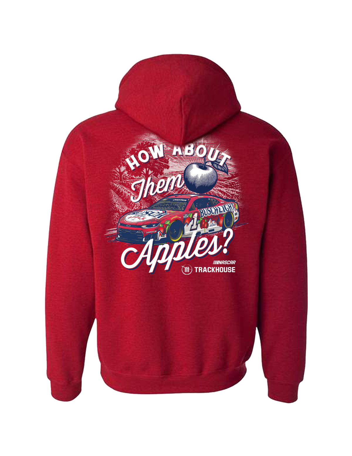Ross Chastain #1  2026 Busch Light Apple Hoodie