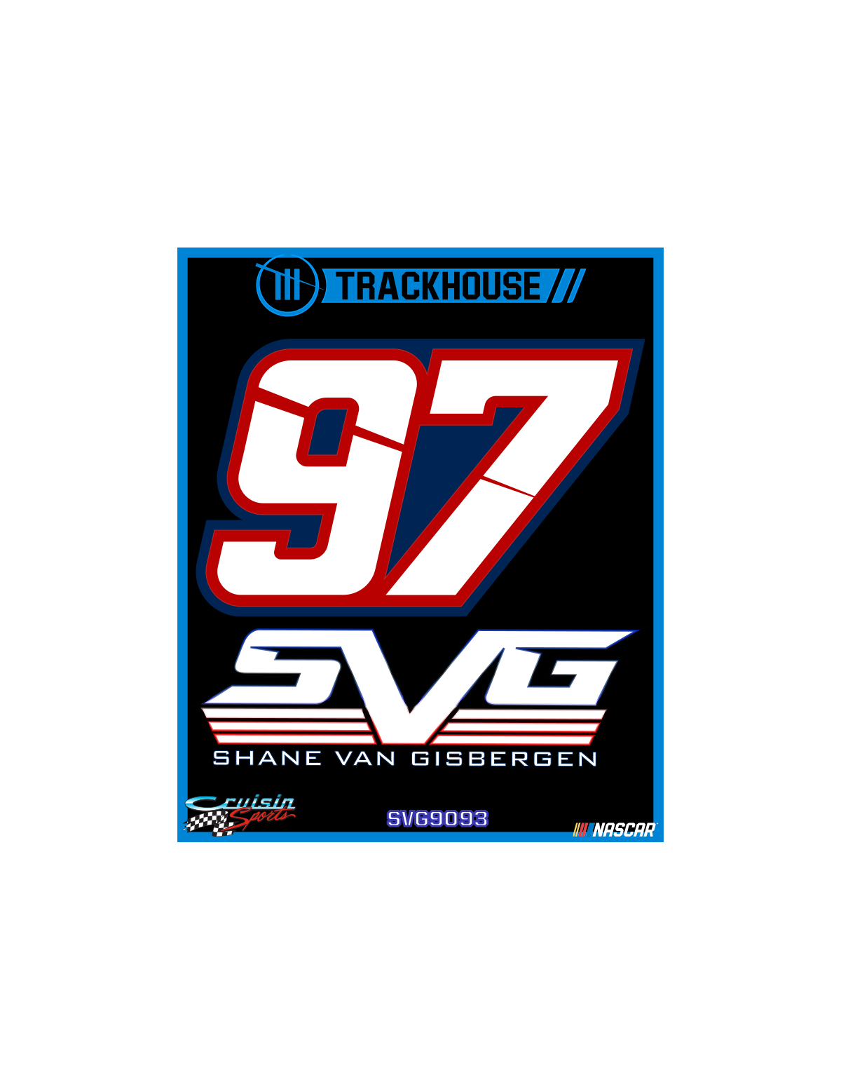 Shane van Gisbergen #97 Die Cut 4" Decal
