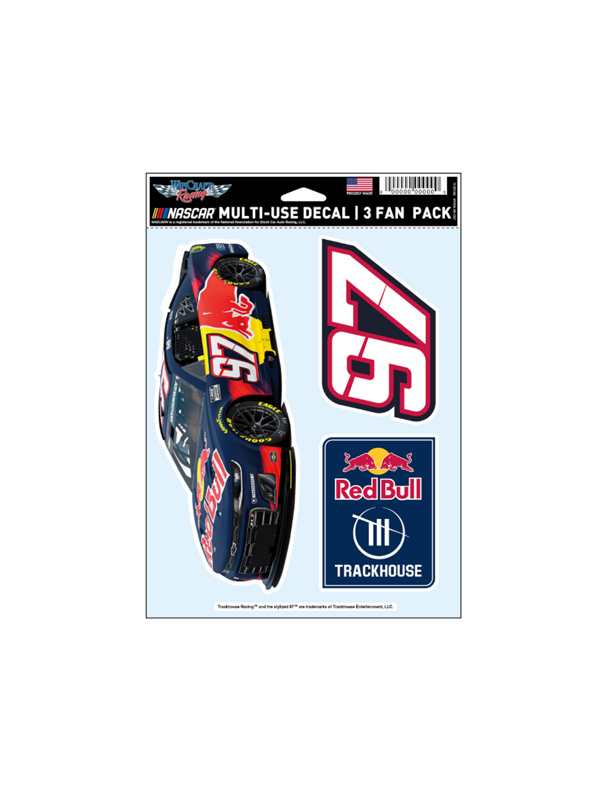 Shane van Gisbergen #97 Red Bull Decal 3-Pack