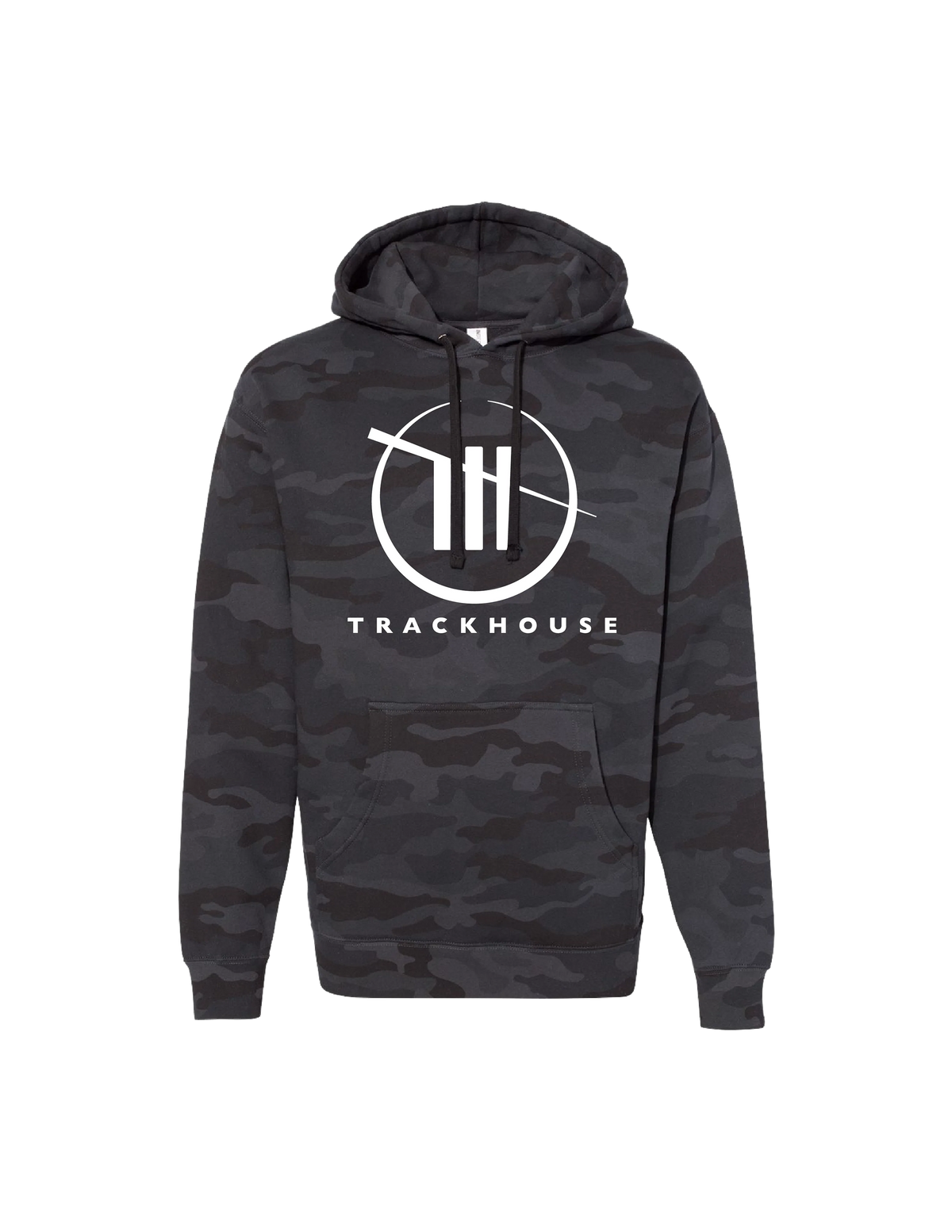 Trackhouse sudadera con capucha negra de camuflaje