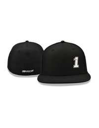 Ross Chastain 1 gorra de visera plana negra